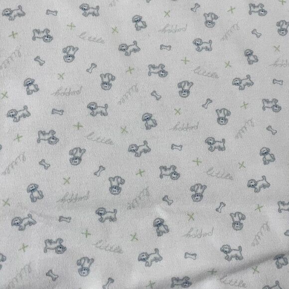Nordstrom Baby Blue Little Puppy Dog Striped Boys Baby Blanket Lovey Lovie - Picture 3 of 16